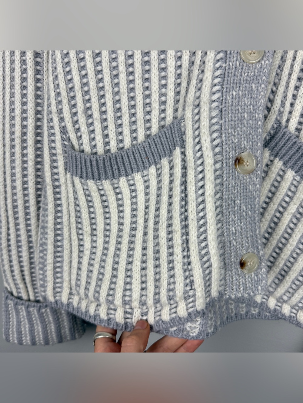 Roller Rabbit Knit Chunky Oversized Button Cardigan - Picture 4 of 6